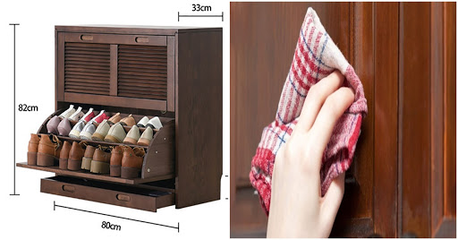 cách bảo quản tủ giày bằng gỗ